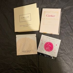 Jo Malone/ Cartier fragrance samplers